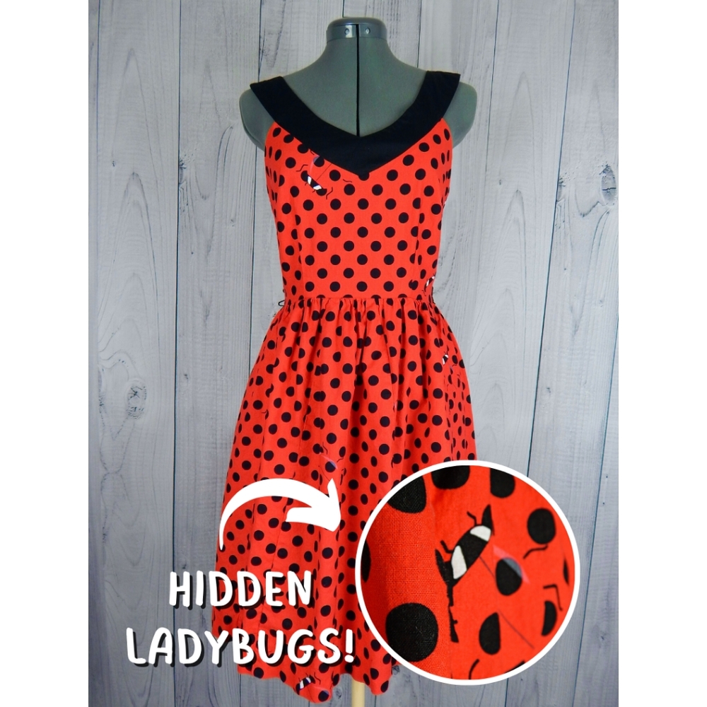 Ladybug Dress Bea & Dot VGUC